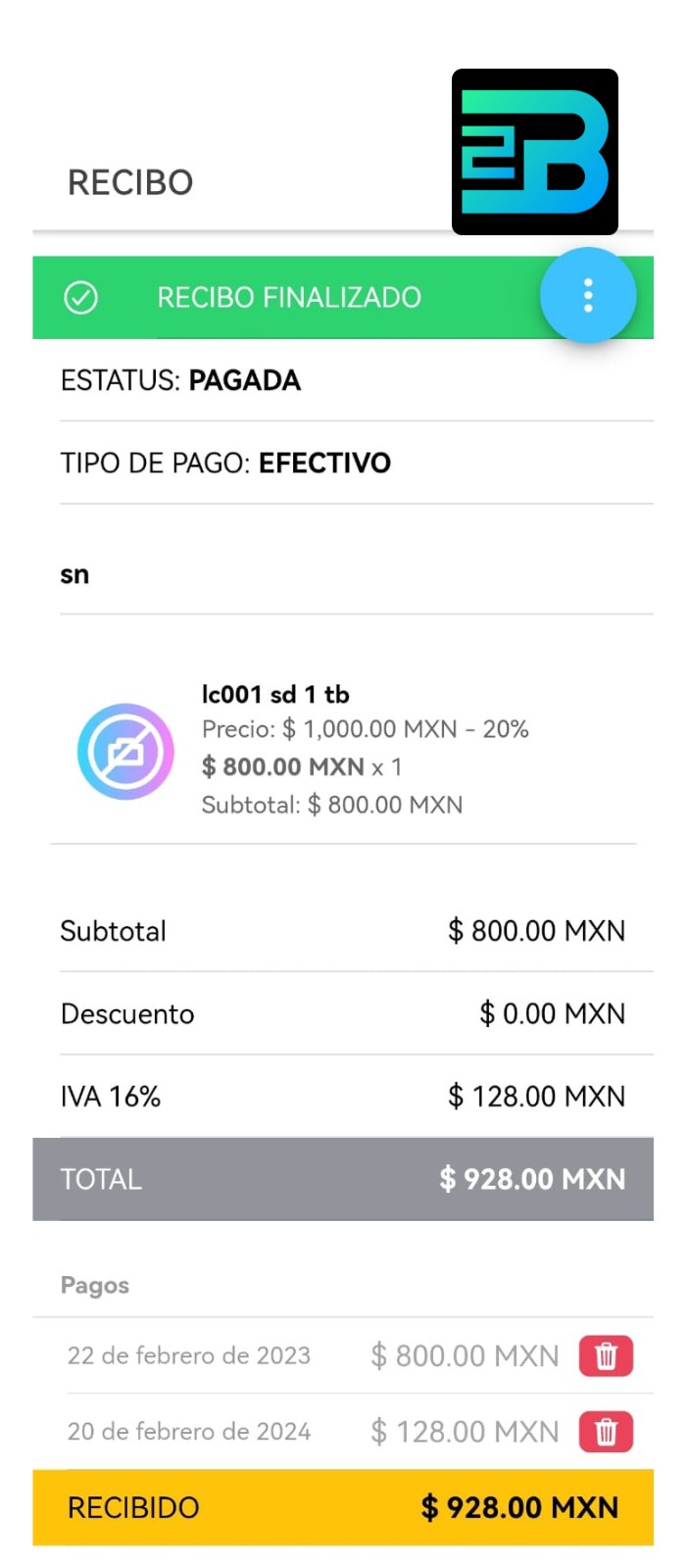 Captura de pantalla de J2Biznes App